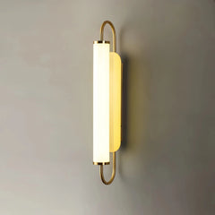 Aplique de pared moderno LED con acabado dorado para pasillo