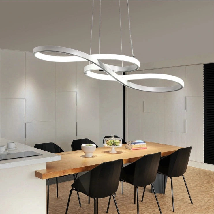 Lámpara Colgante LED Moderna Regulable en Forma de Nota Musical para Comedor