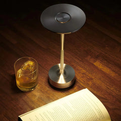 Lámpara de mesa regulable táctil LED moderna de aluminio para salón