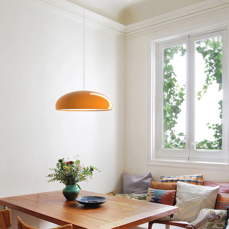 Lámpara Colgante de Metal Estilo Nórdico Cúpula para Comedor