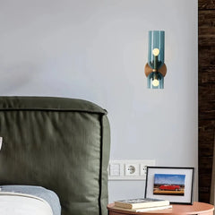 Aplique de pared de diseño moderno LED de vidrio para mesita de noche