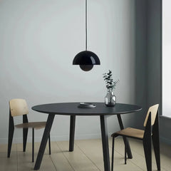 Lampara colgante tipo campana de metal diseño moderno regulable en altura para comedor