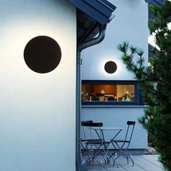 Aplique de Pared LED Exterior Redondo Moderno y Minimalista