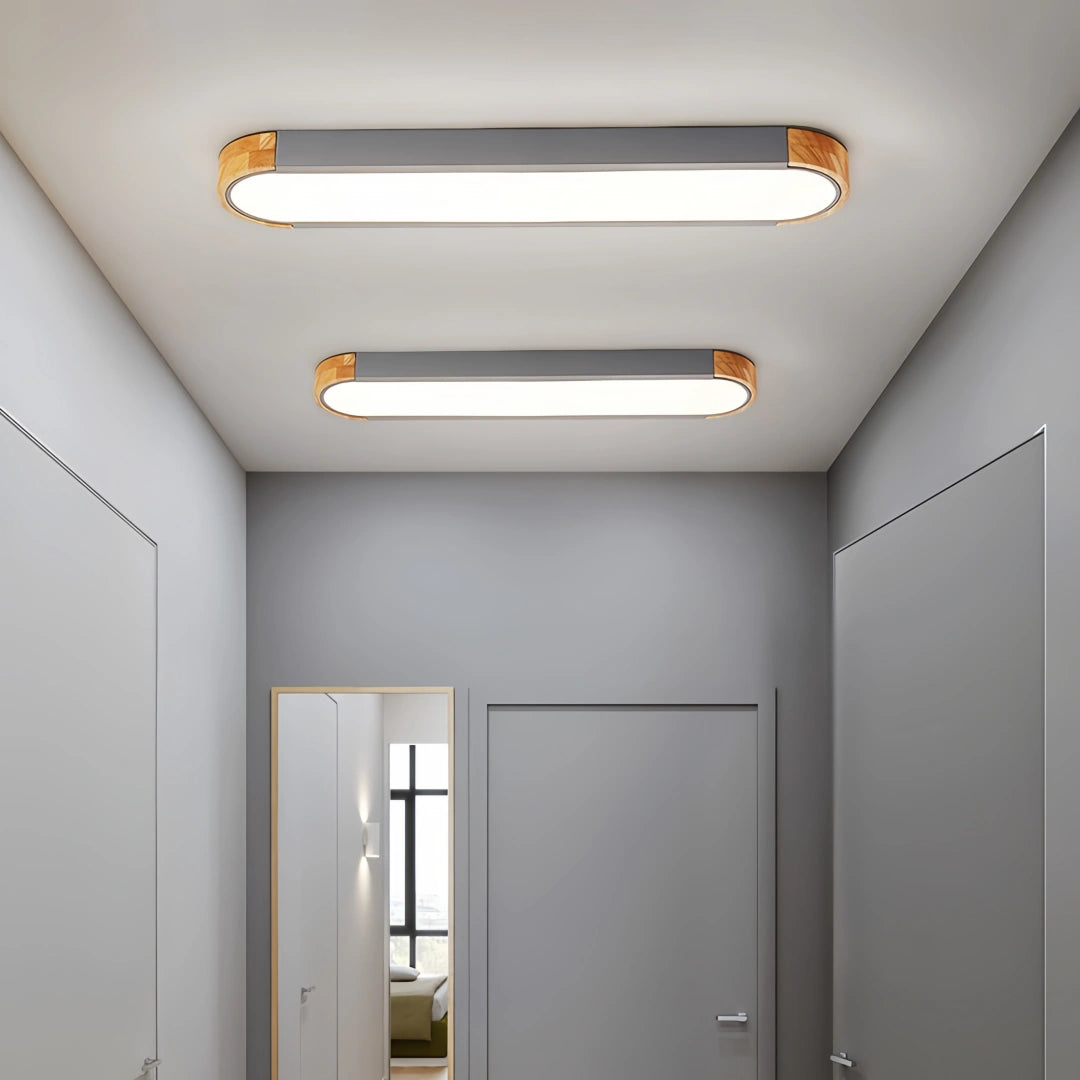 Lampara de techo para pasillo larga nordica LED