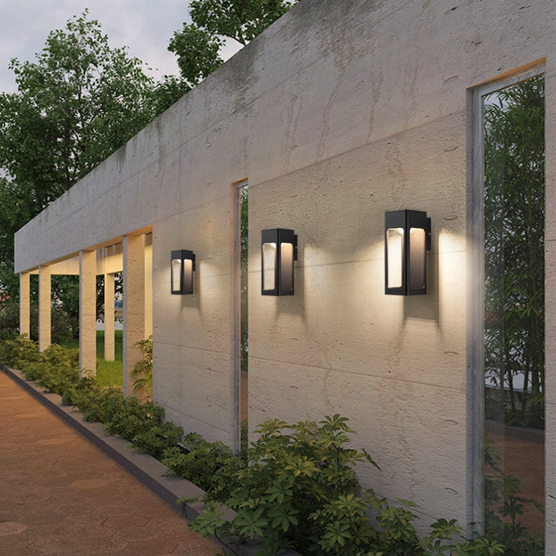 Aplique Exterior LED Rectangular de Aluminio Impermeable