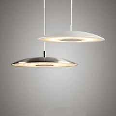 Lámpara colgante moderna LED regulable tipo plato para comedor