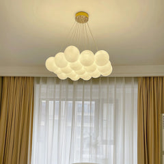 Lámpara colgante de varias luces moderna de cristal con diseño Bubble para salón