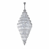 Lampara colgante para escalera de cristal gran tamaño con LED lujo