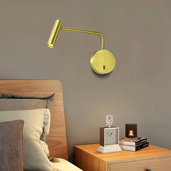 Lámpara de pared para lectura moderna LED orientable para dormitorio