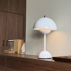 Lámpara nórdica de mesa de diseño en tonos macaron con LED para salón, 30 cm