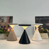 Lámpara de mesa recargable LED táctil nórdica con forma de reloj de arena