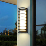 Aplique para exterior LED IP65 de metal negro con diseño moderno
