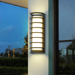 Aplique para exterior LED IP65 de metal negro con diseño moderno