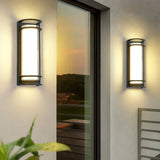 Aplique para exterior LED IP65 de metal negro con diseño moderno