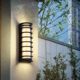Aplique para exterior LED IP65 de metal negro con diseño moderno