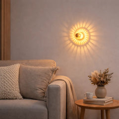Aplique de Pared Decorativo Moderno LED Efecto Espiral para Salón