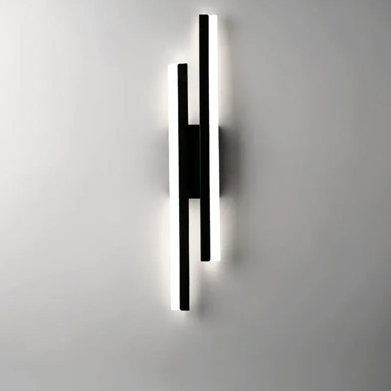 Apliques de pared modernos minimalistas de doble línea regulables 