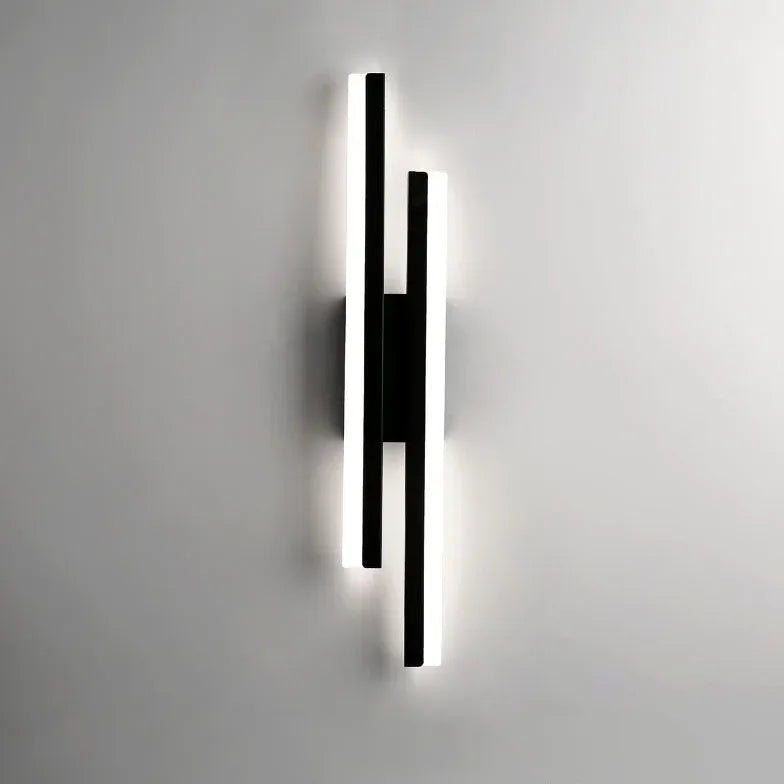 Apliques de pared modernos minimalistas de doble línea regulables 