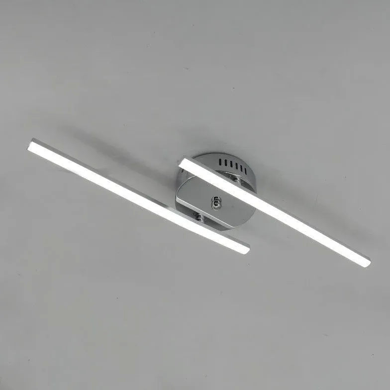 Apliques de pared para baño lineales con doble LED 