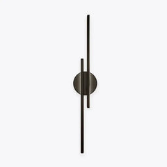 Lamparas modernas de pared LED doble línea negra para dormitorio