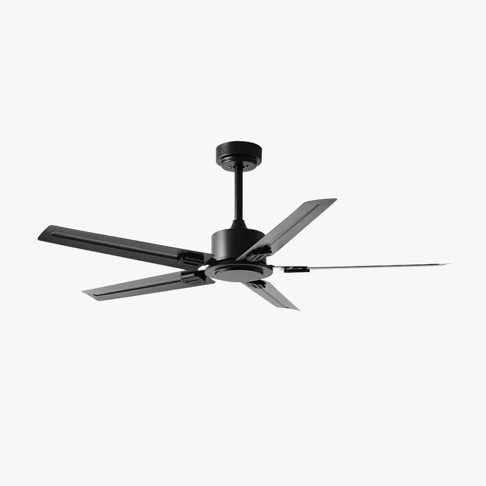 Black Three-Blade Industrial Dining Ceiling Fan