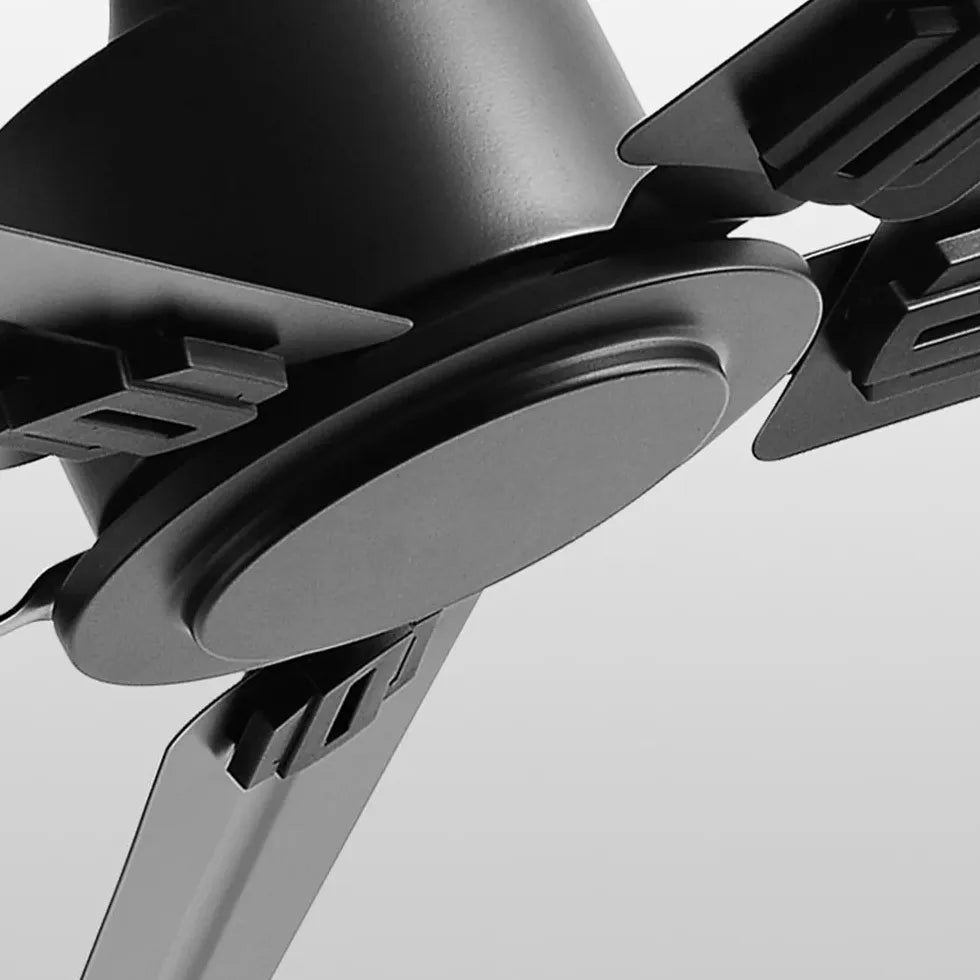 Black Three-Blade Industrial Dining Ceiling Fan