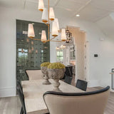 Tapered Chain Living Room LED Chandelier