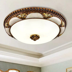 Lampara vintage de techo diseño redondo LED estilo europeo