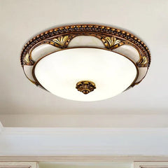 Lampara vintage de techo diseño redondo LED estilo europeo