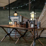 Luces cilíndricas vintage para acampar al aire libre 