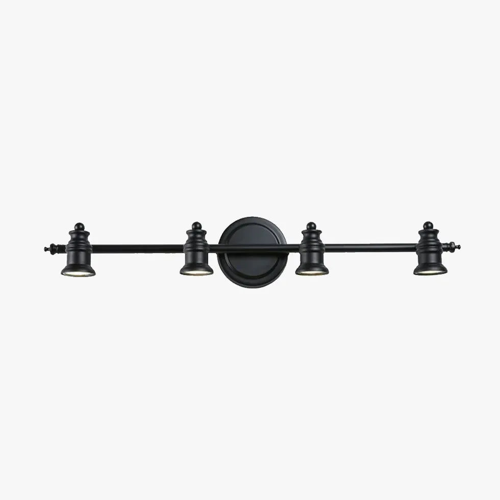 Apliques de pared para baño vintage Bell Black 