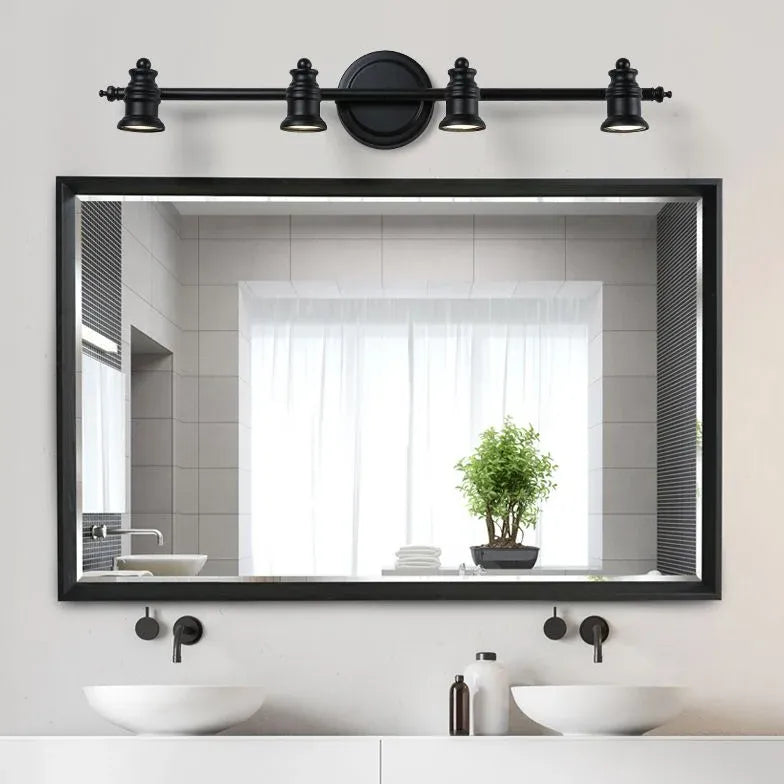 Apliques de pared para baño vintage Bell Black 