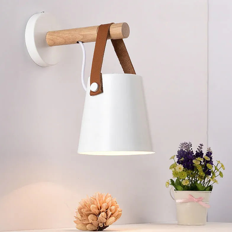 Nordic Modern Wooden Wall Light