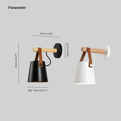 Lámpara Aplique de Pared LED Vintage de Hierro con Correa
