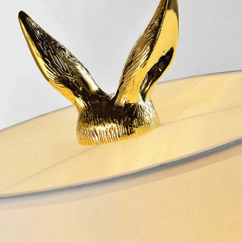 Rabbit Cylinder Shape Bedside Table Lamp