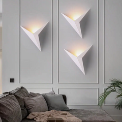 Aplique de Pared Blanco de Diseño Moderno con LED para Salón