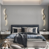 Aplique de pared moderno LED con diseño en S para salón