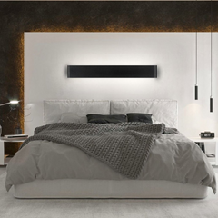 Aplique Pared Rectangular Regulable Moderno de Metal LED para Salón