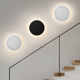 Aplique de pared redondo minimalista LED táctil regulable para salón