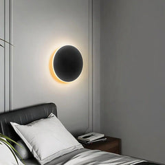 Aplique de pared redondo minimalista LED táctil regulable para salón