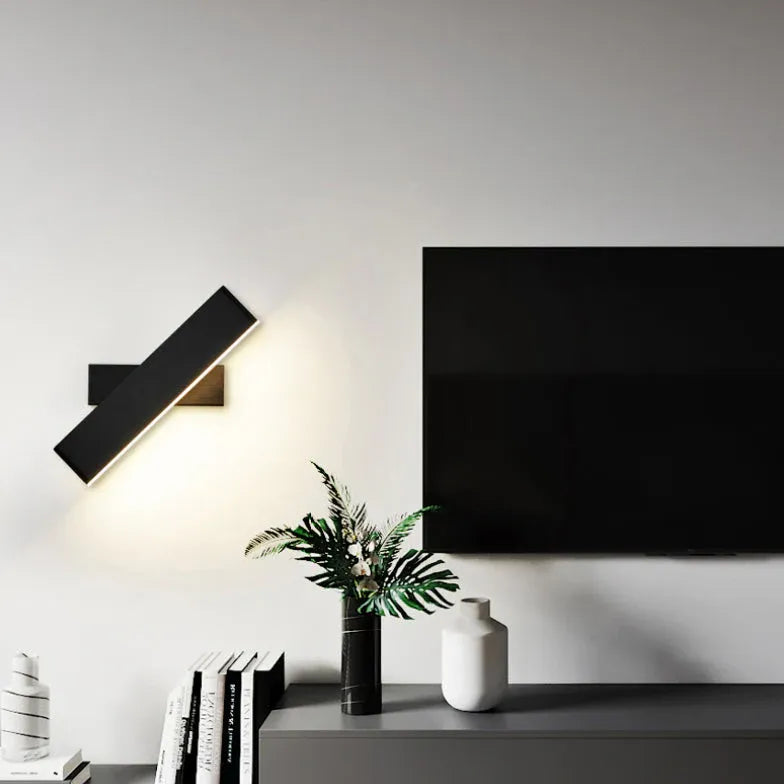 Lámparas de pared modernas con LED rotativas