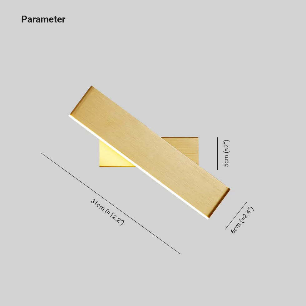 Lámparas de pared modernas con LED rotativas