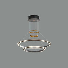 Lámpara colgante de restaurante de anillo circular estilo moderno y minimalista