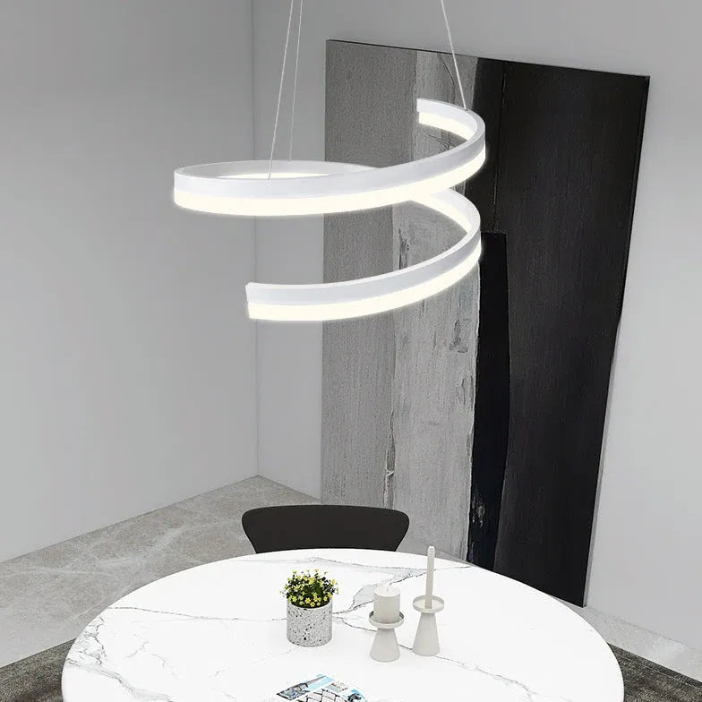 Office white led modern chandelier