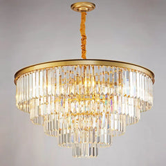 Candelabro cristal para salón moderno y lujoso