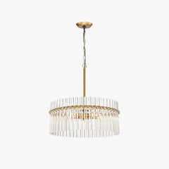 Lámpara colgante de sala de estar de cristal lujo ligero