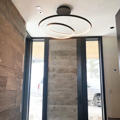 Lampara LED colgante circular diseño moderno y creativo