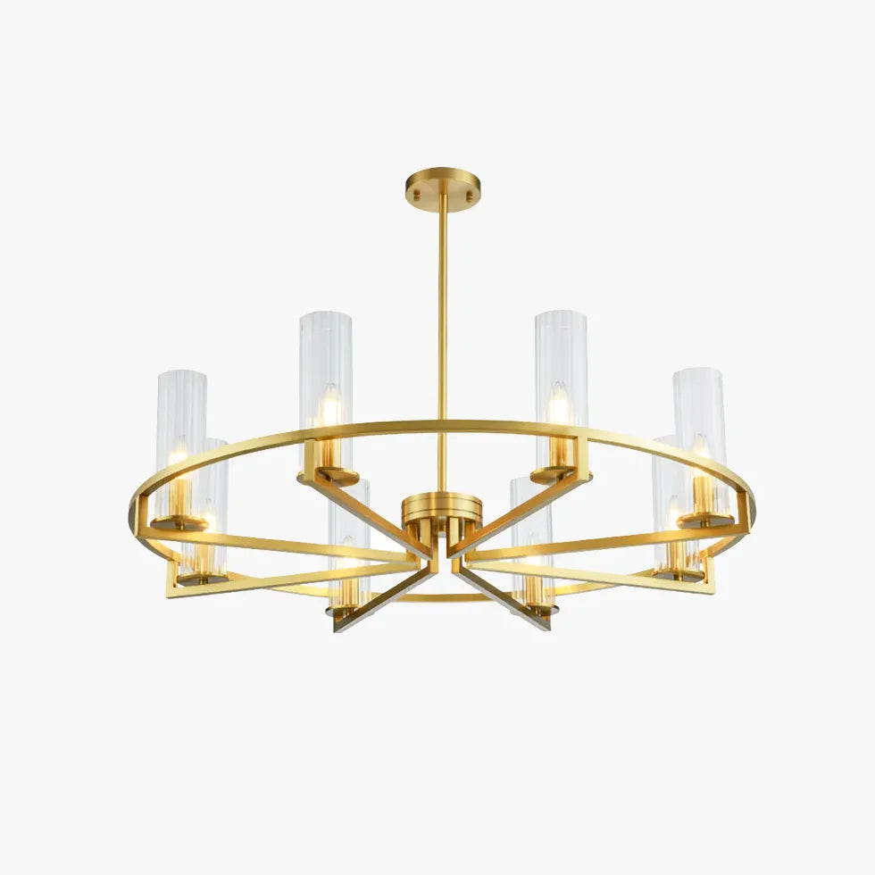 Ring-Frame Design Living Room Gold Chandelier