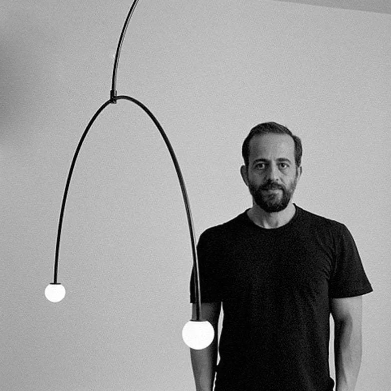 Black Curved Frame Modern Minimalist Pendant Light