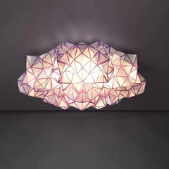 Lamparas colgantes habitacion diseño nube LED para dormitorio